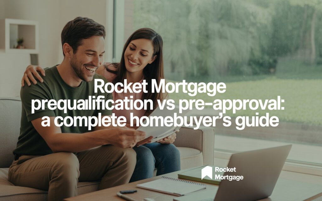 Rocket Mortgage prequalification vs pre-approval